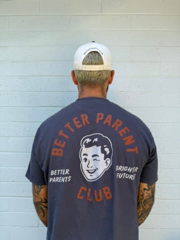 Better Parents Brighter Futures Pigment Dyed Charcoal Tee